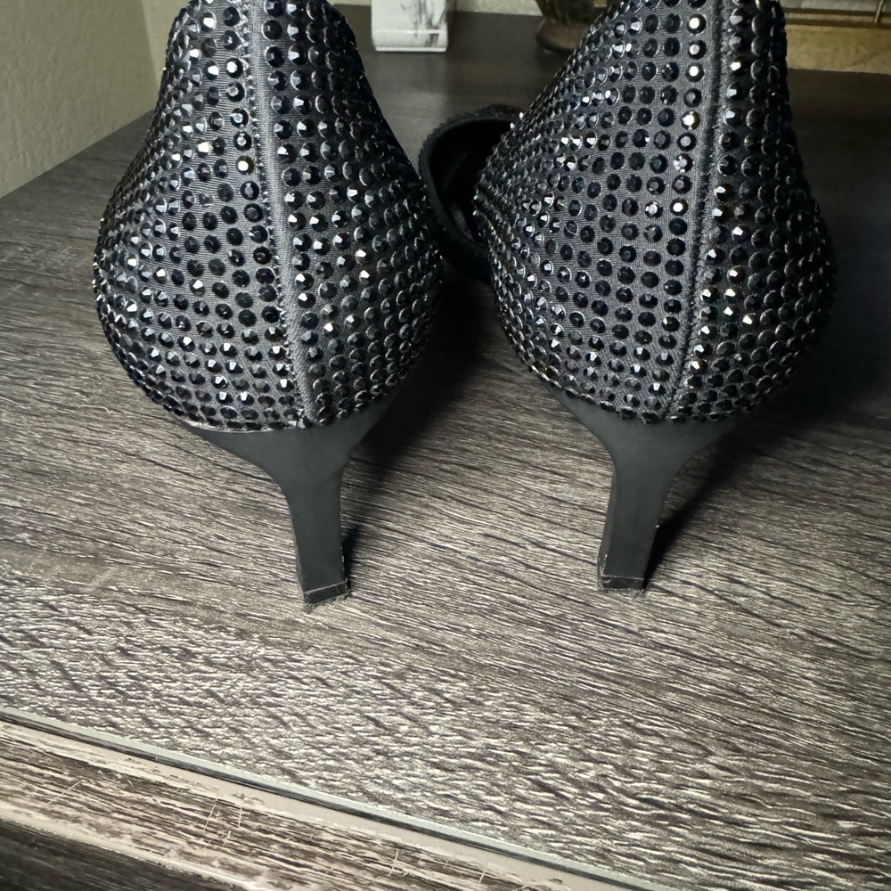 Elegant Black Studded Women's Heels